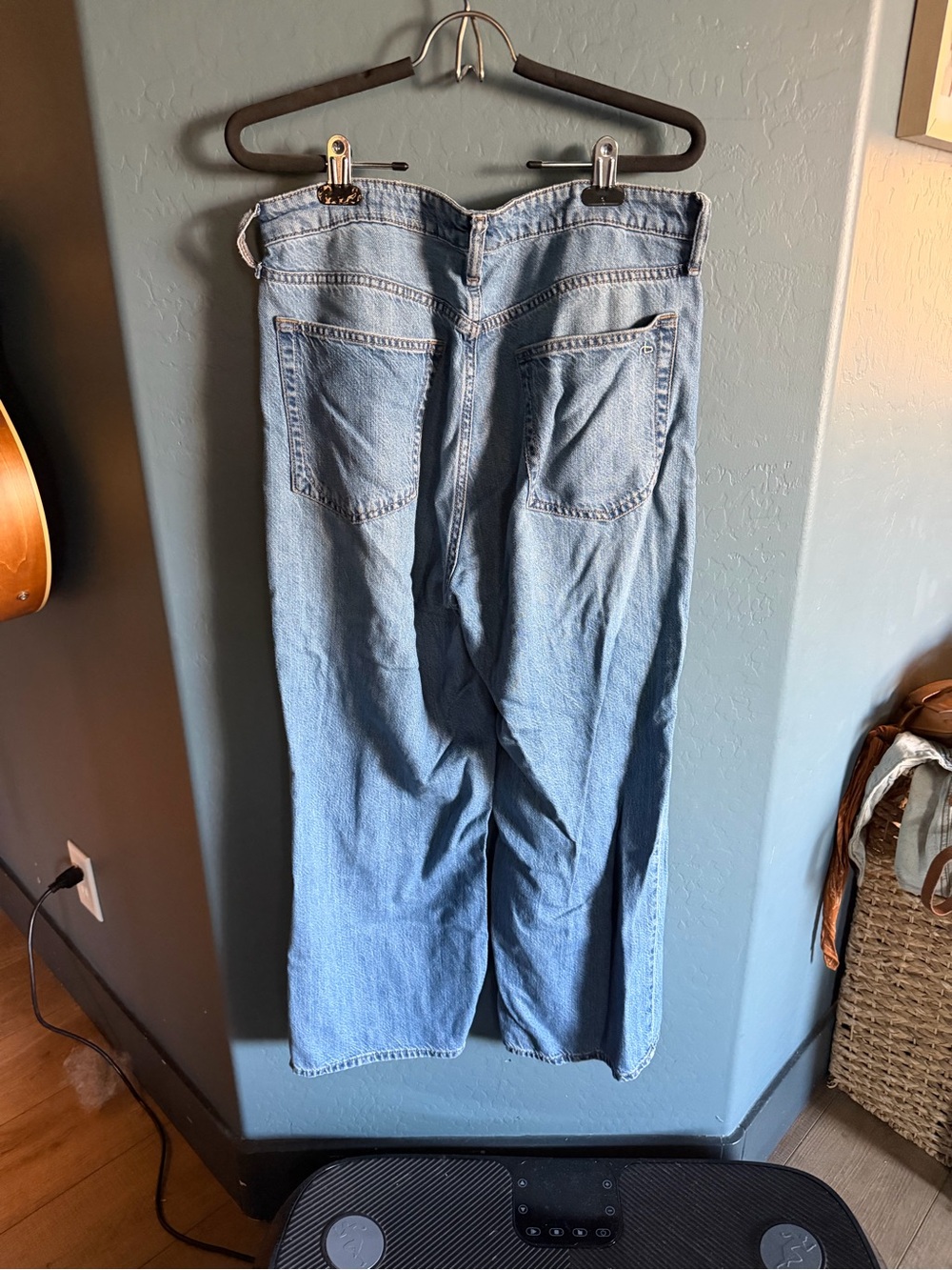 rag & bone Light Blue Wide Leg Jeans - 28 - Picture 2 of 6